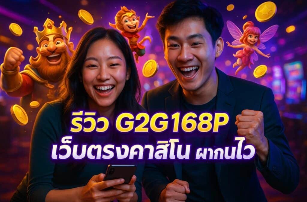รีวิว G2G168P เว็บตรงคาสิโน ฝาก-ถอนไว